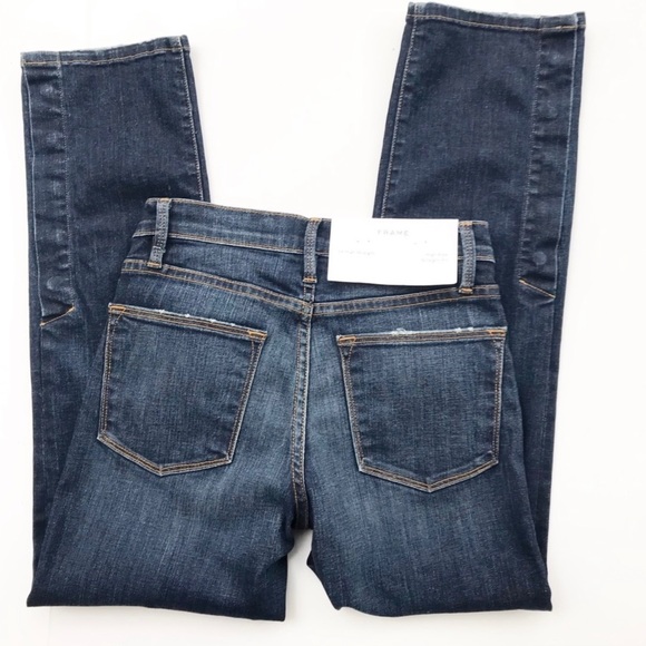 Brand New with Tags…Frame Jeans Le High Straight Snap Away Denim 25 - Picture 3 of 7